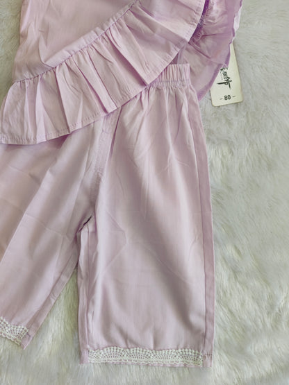 Lavender Lace Co-ord (Ankle length pants)