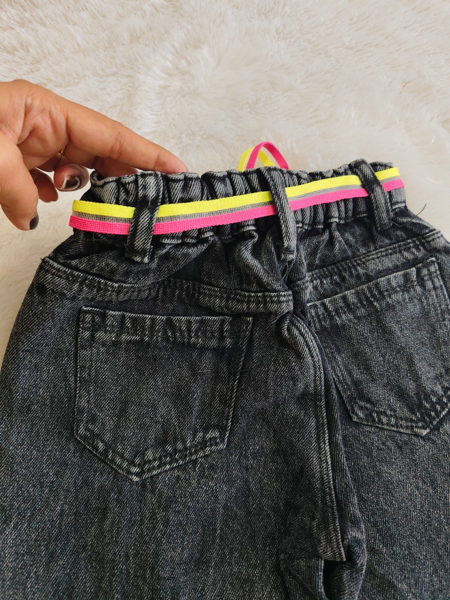 Denim heart design jeans