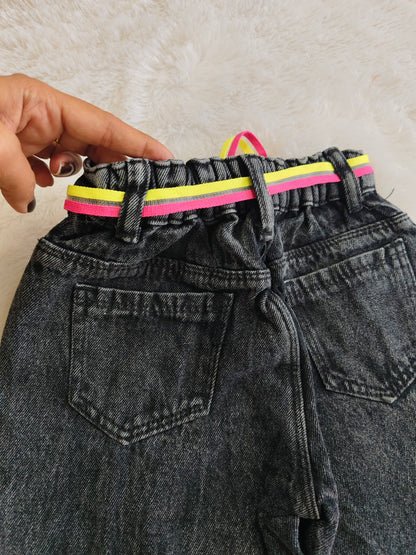 Denim heart design jeans