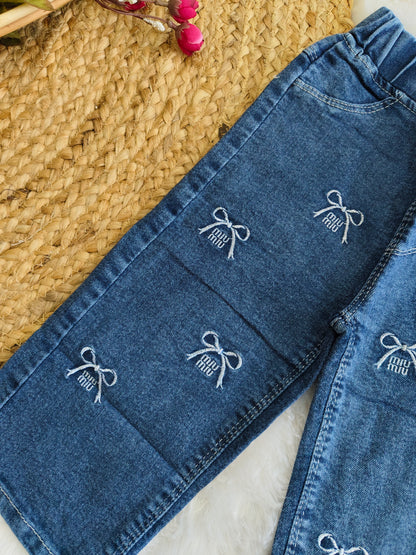 Miu Bow Denim