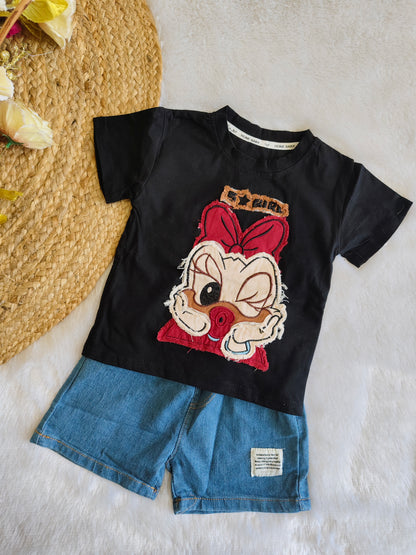 Sassy Daisy Denim Set