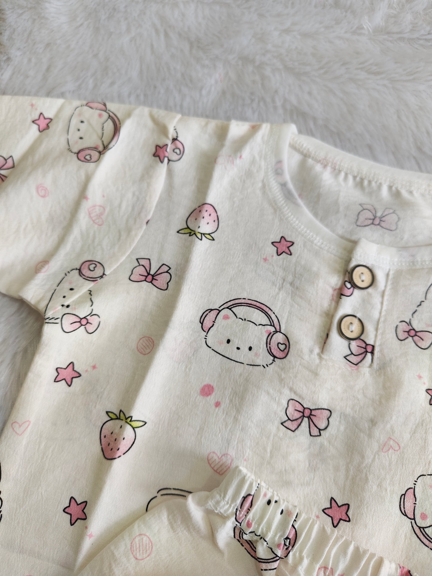 Cozy Berry Club night suit