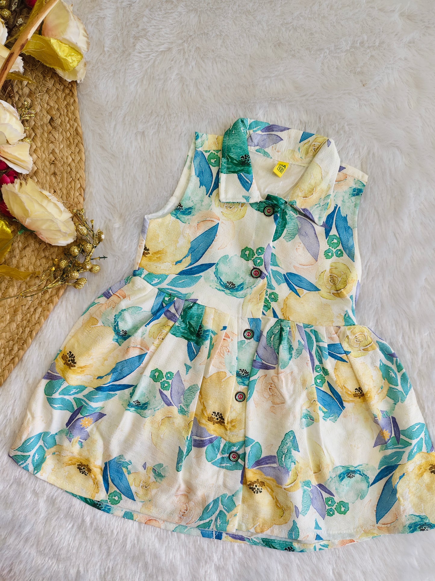 Morning Mist Floral Dress