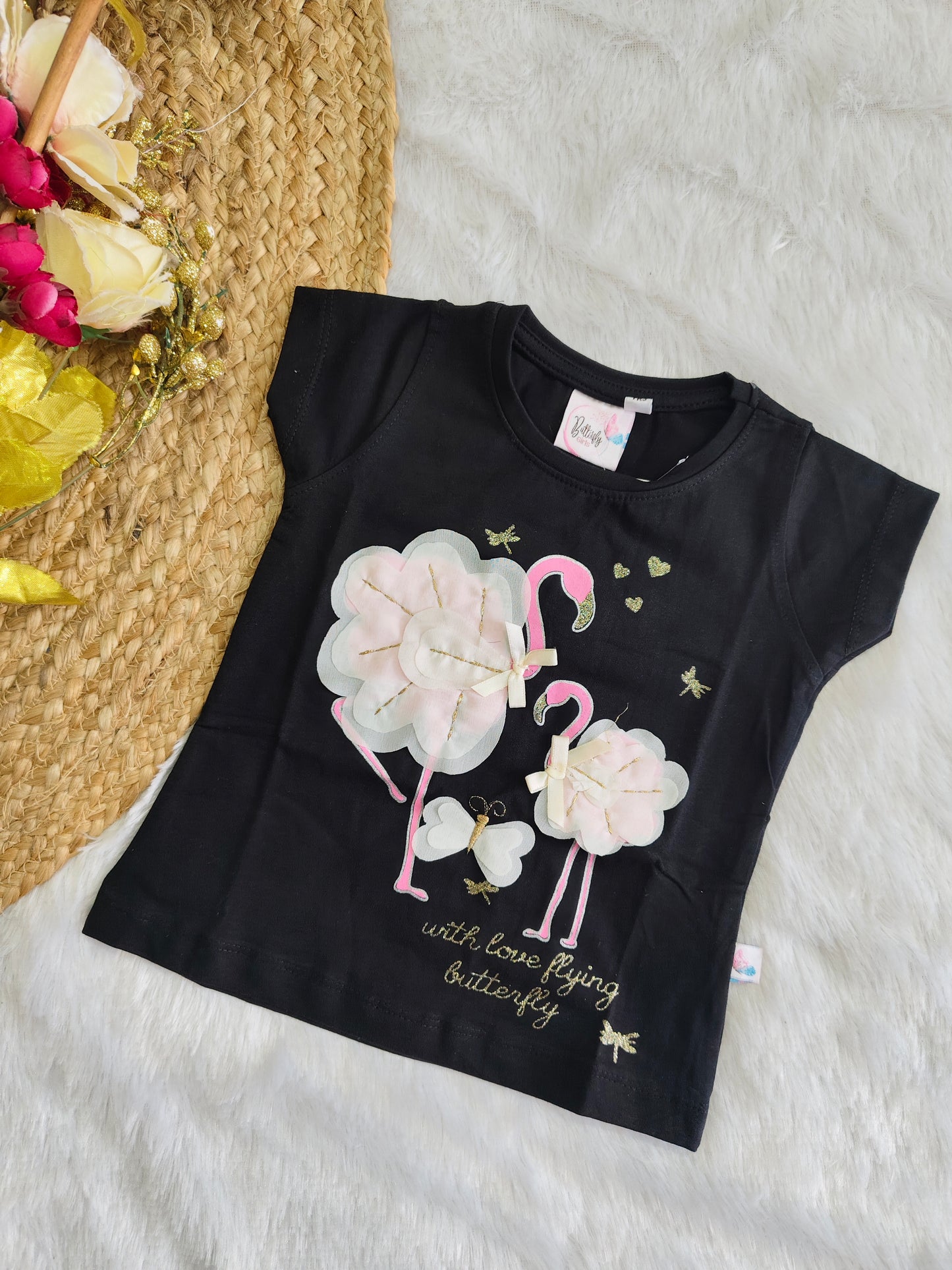 Flamingo Flutter Tee