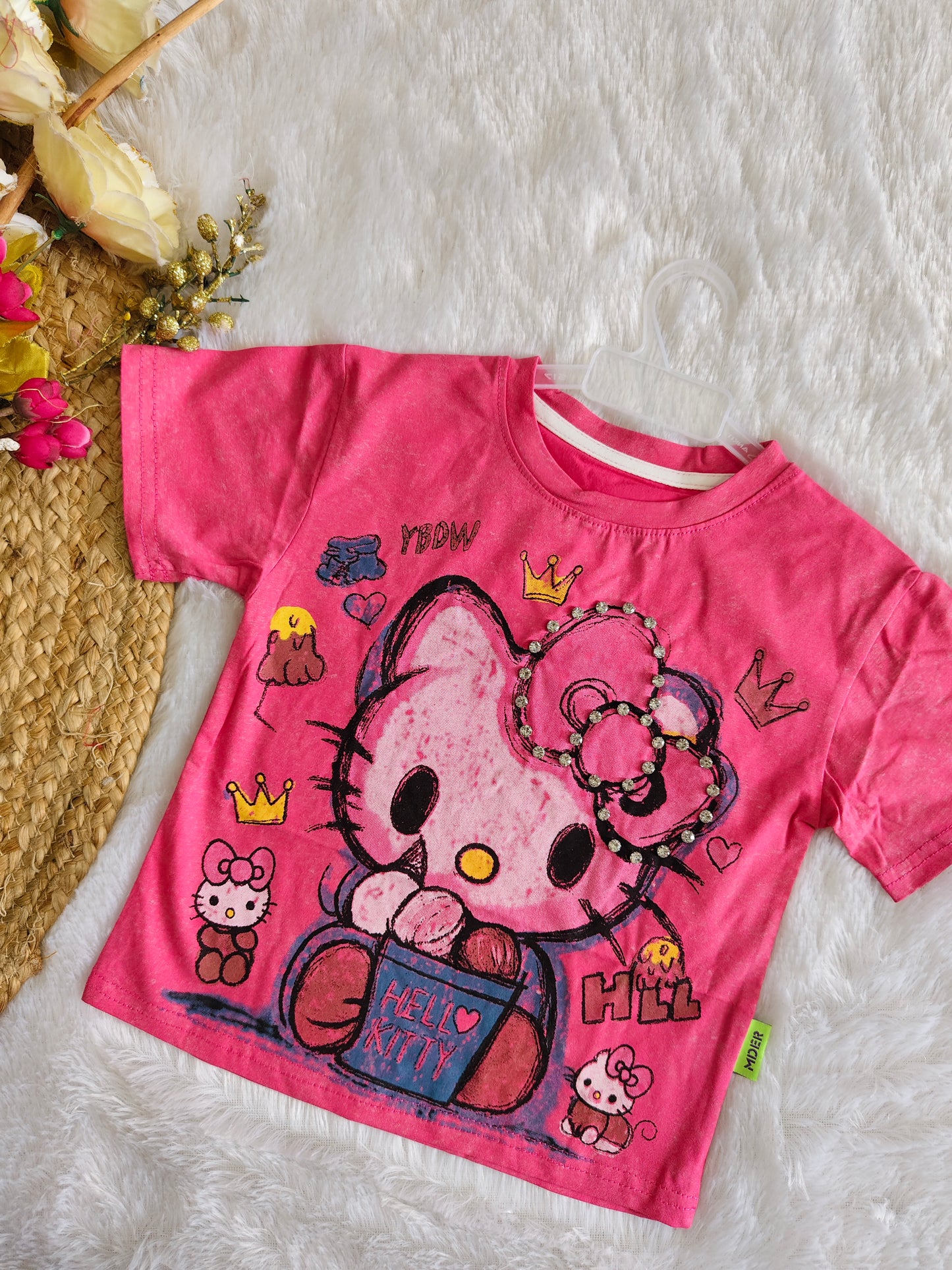 Hello kitty crown tshirt