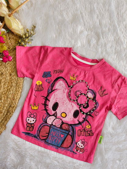 Hello kitty crown tshirt