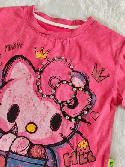Hello kitty crown tshirt