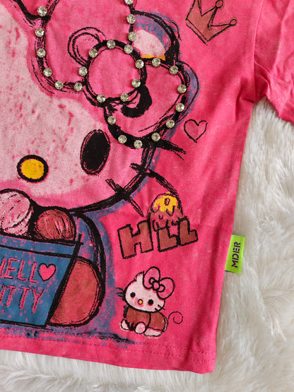 Hello kitty crown tshirt