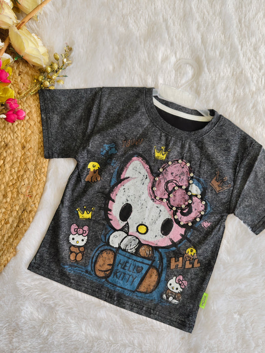 Hello kitty crown tshirt