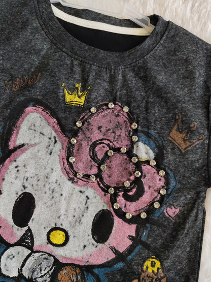 Hello kitty crown tshirt