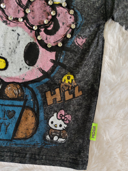 Hello kitty crown tshirt