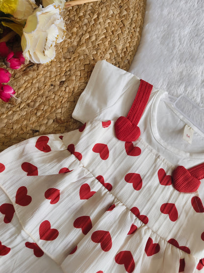 Heart cute frock