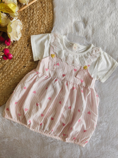 Heart design frock