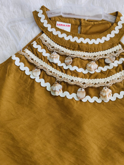 Tangerine Tassel Co-ord