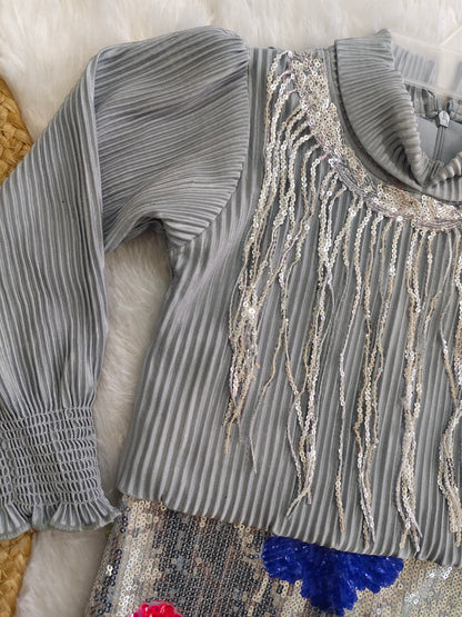 Sparkle Silver Party Dress