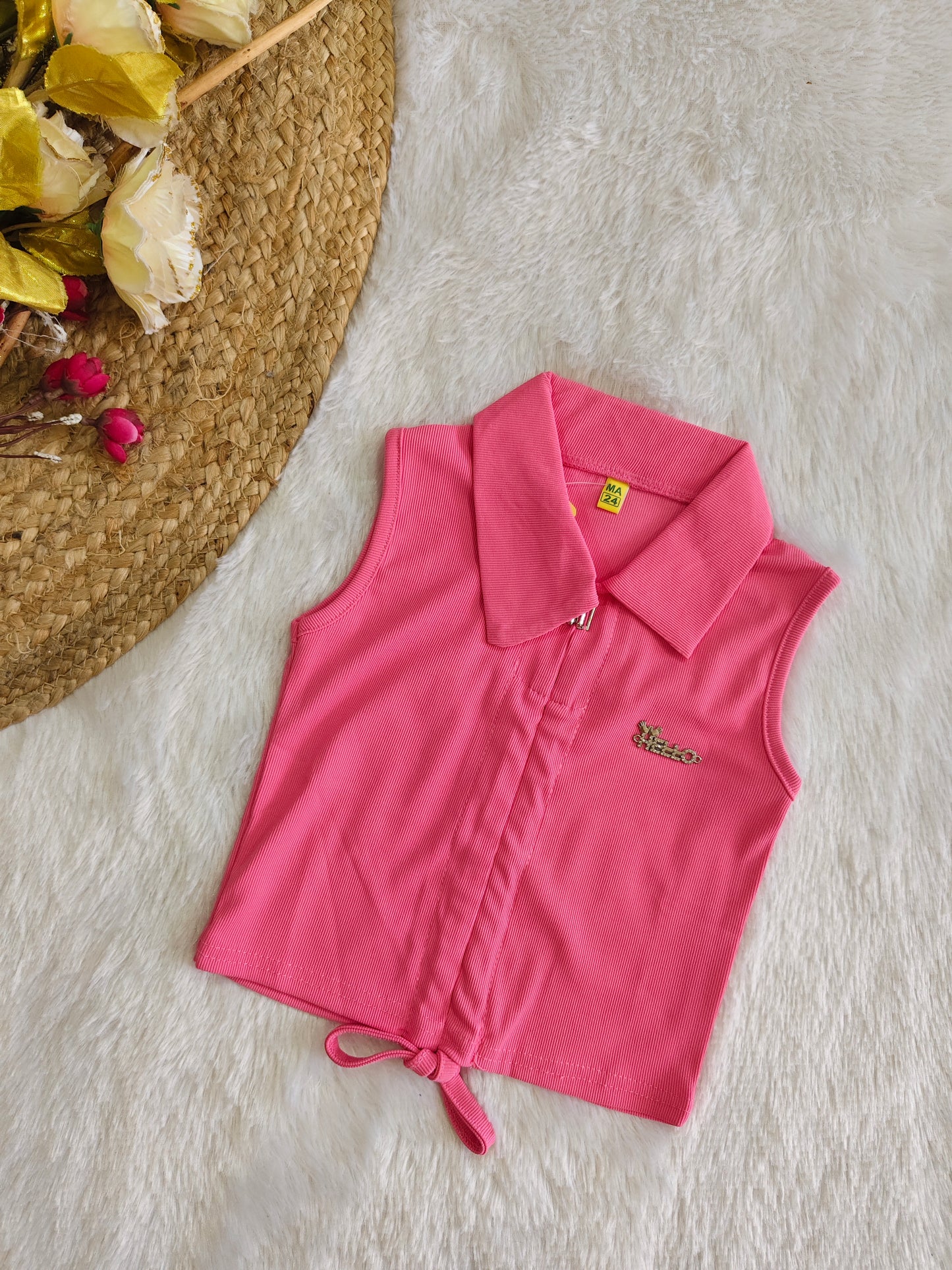 Blush Tie-Knot Top