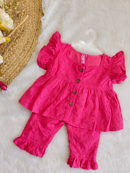 Pink Daisy Delight Set (3/4 pants)