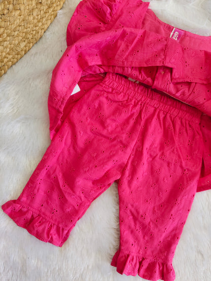 Pink Daisy Delight Set (3/4 pants)