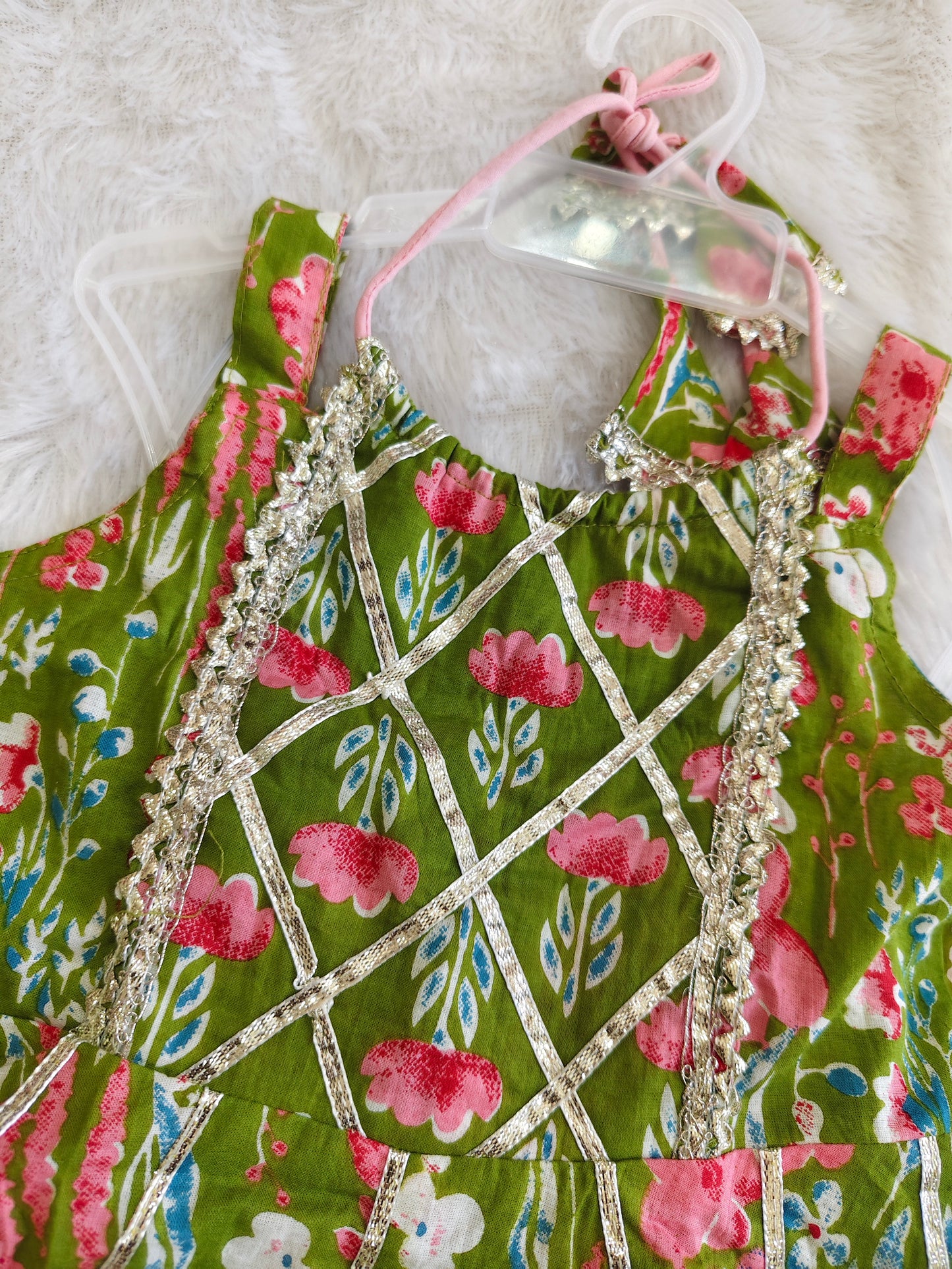 Olive Blossom Sharara Set