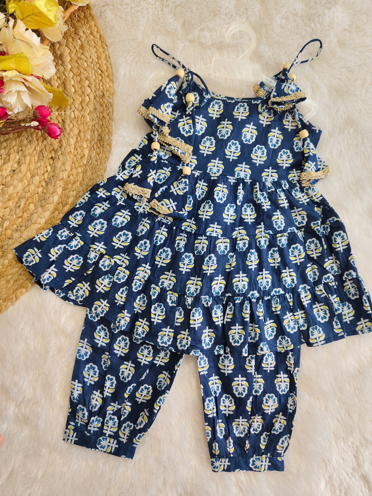 Indigo Bloom etnic set