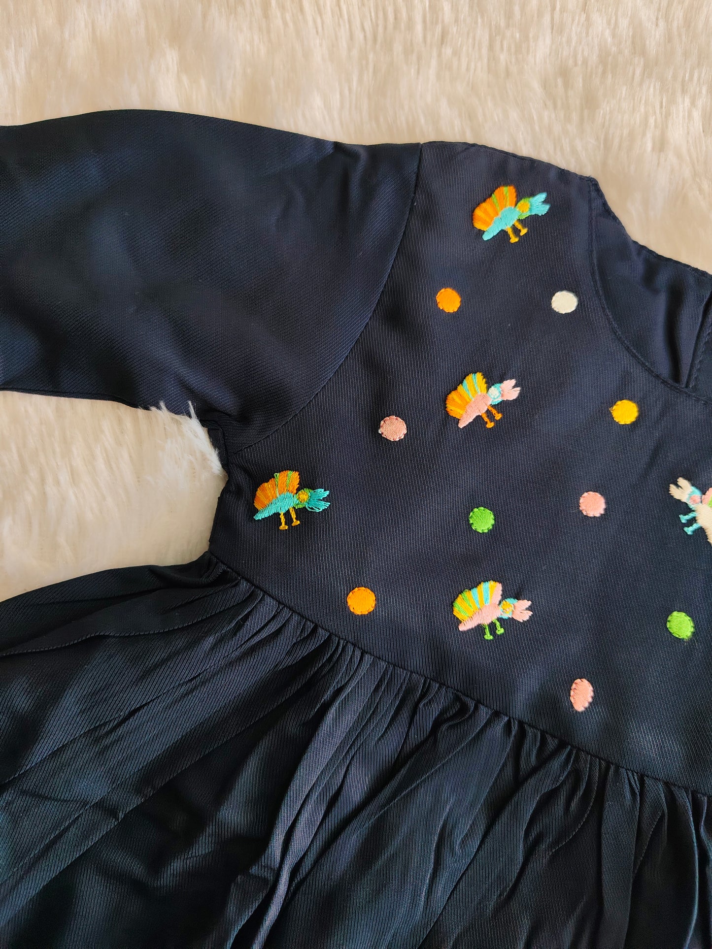 Navy Blossom frock