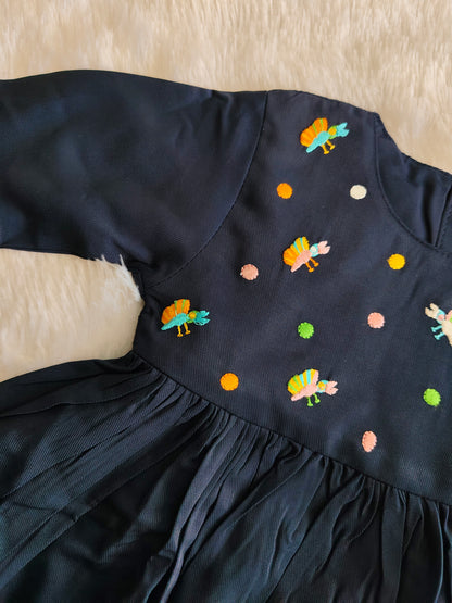Navy Blossom frock