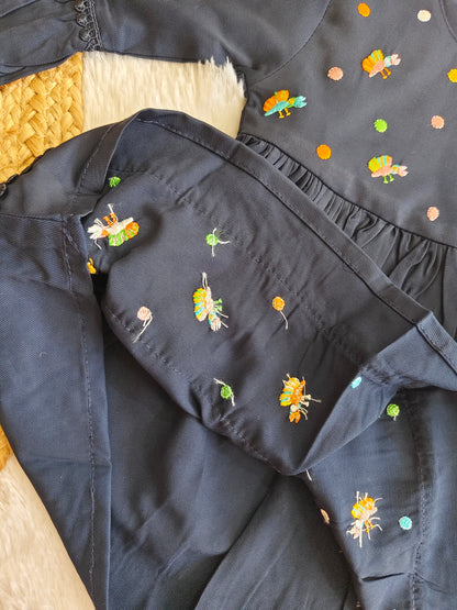 Navy Blossom frock