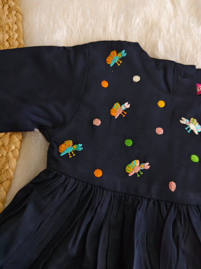 Navy Blossom frock