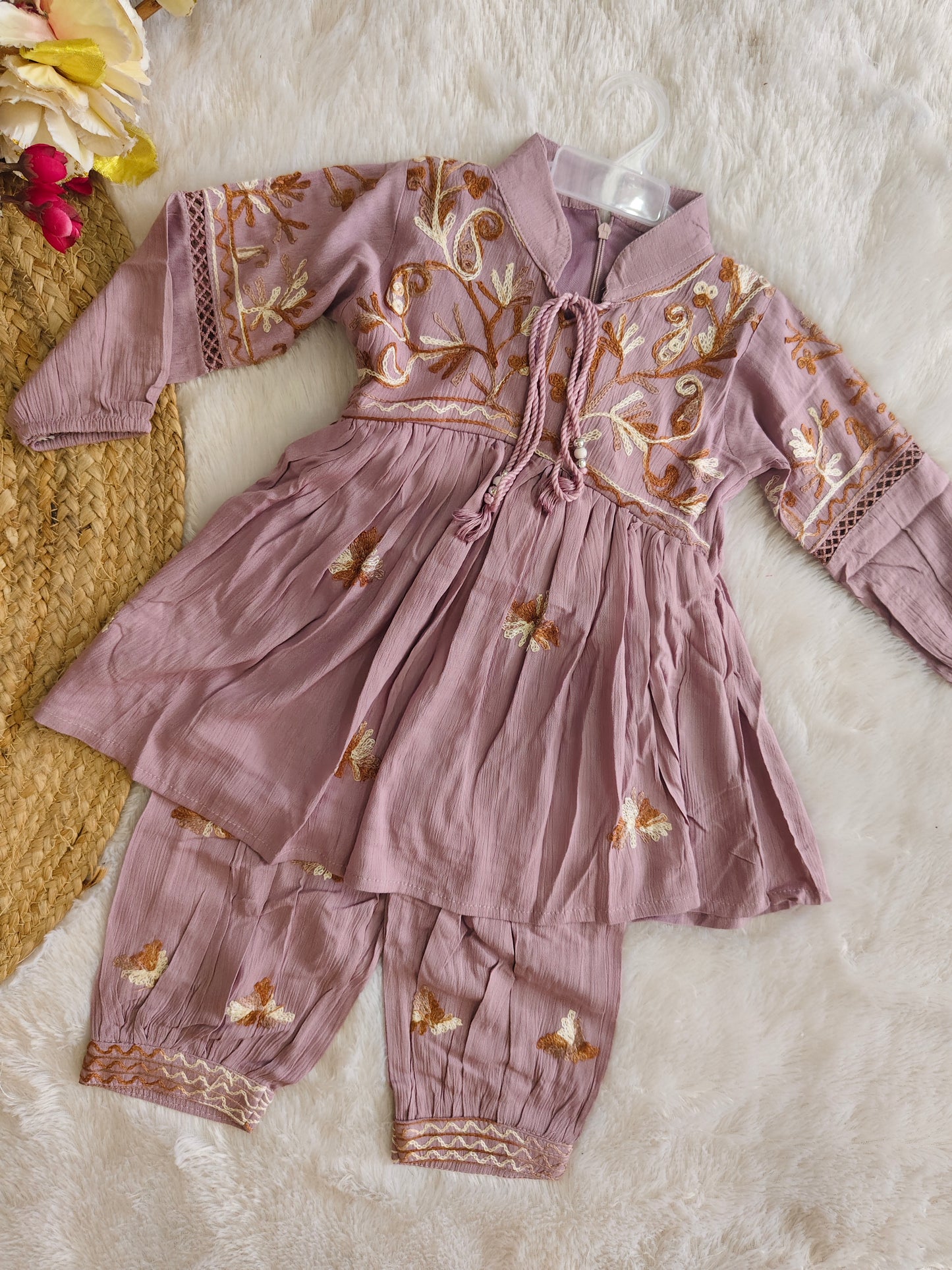 Mauve Blossom ethnic set