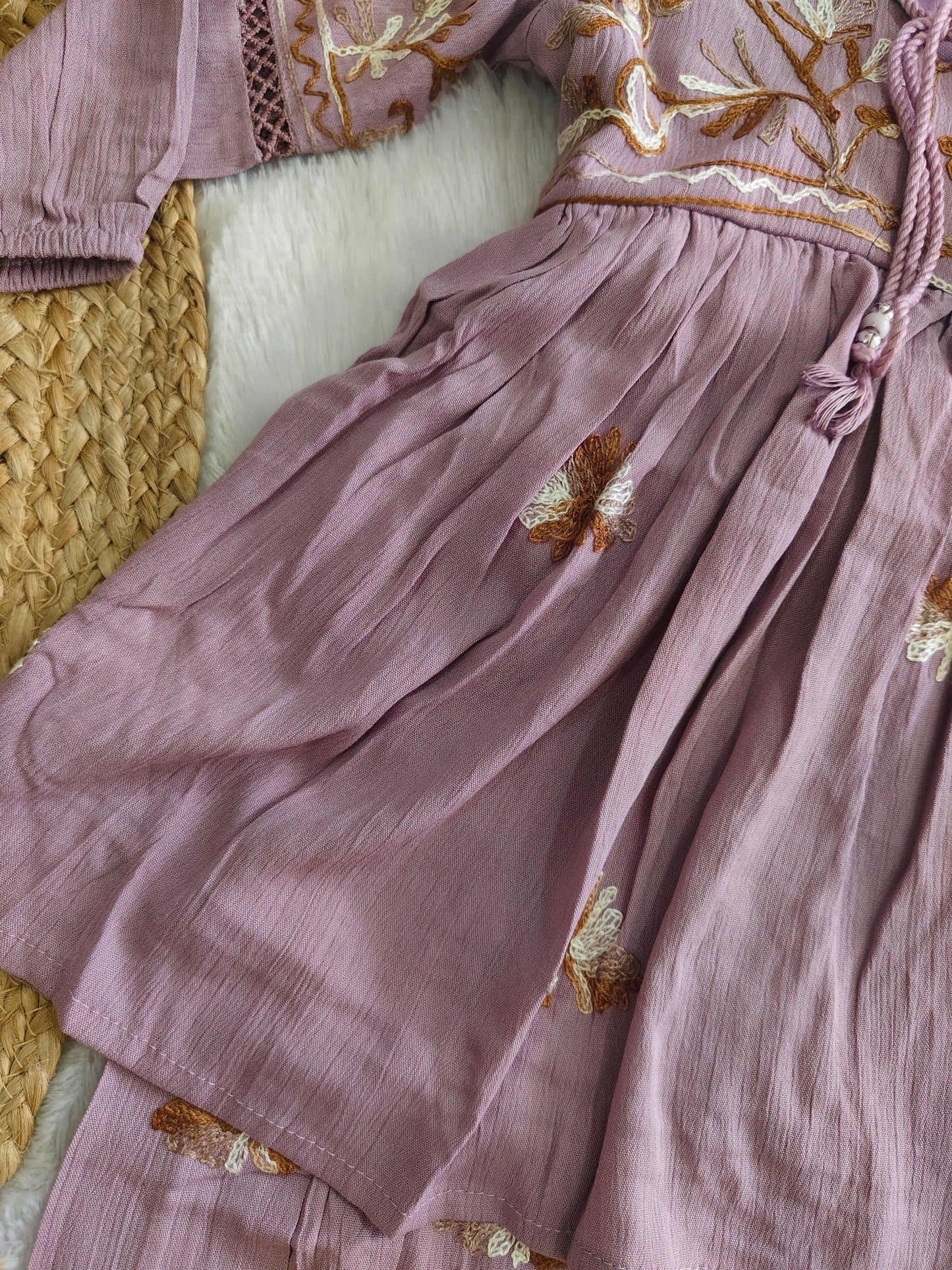 Mauve Blossom ethnic set