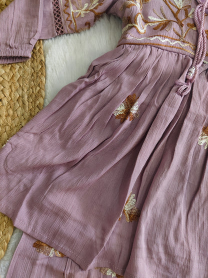 Mauve Blossom ethnic set