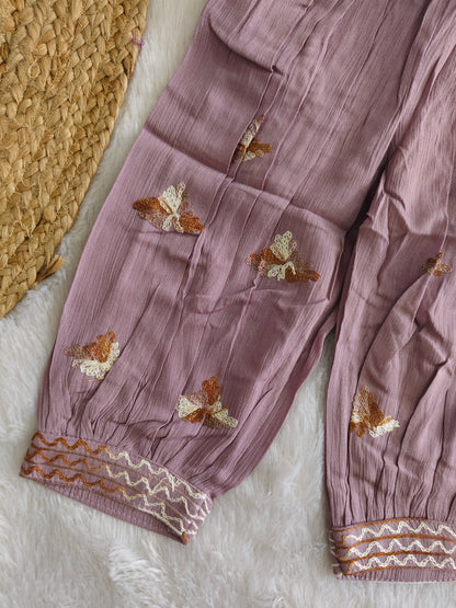 Mauve Blossom ethnic set