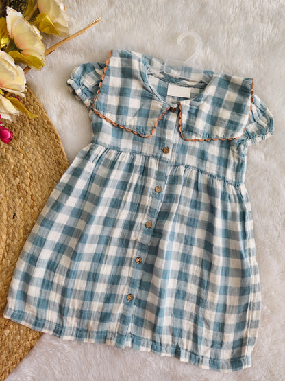 Sky Check Dress