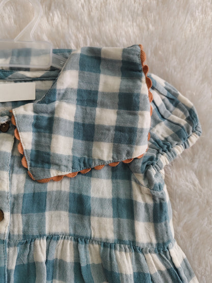 Sky Check Dress