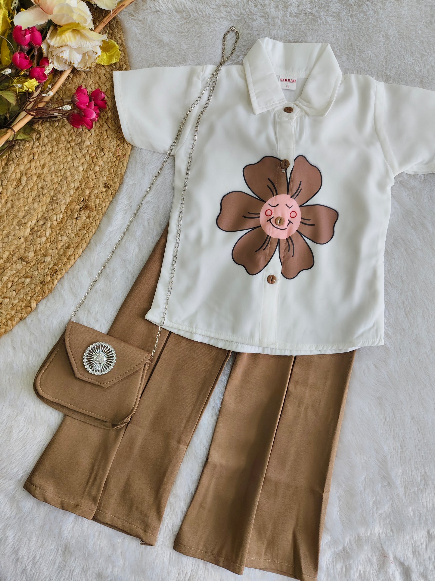 Mocha Blossom Co-ord Set