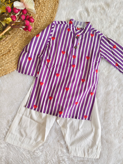 Cupid Stripes Kurta Set