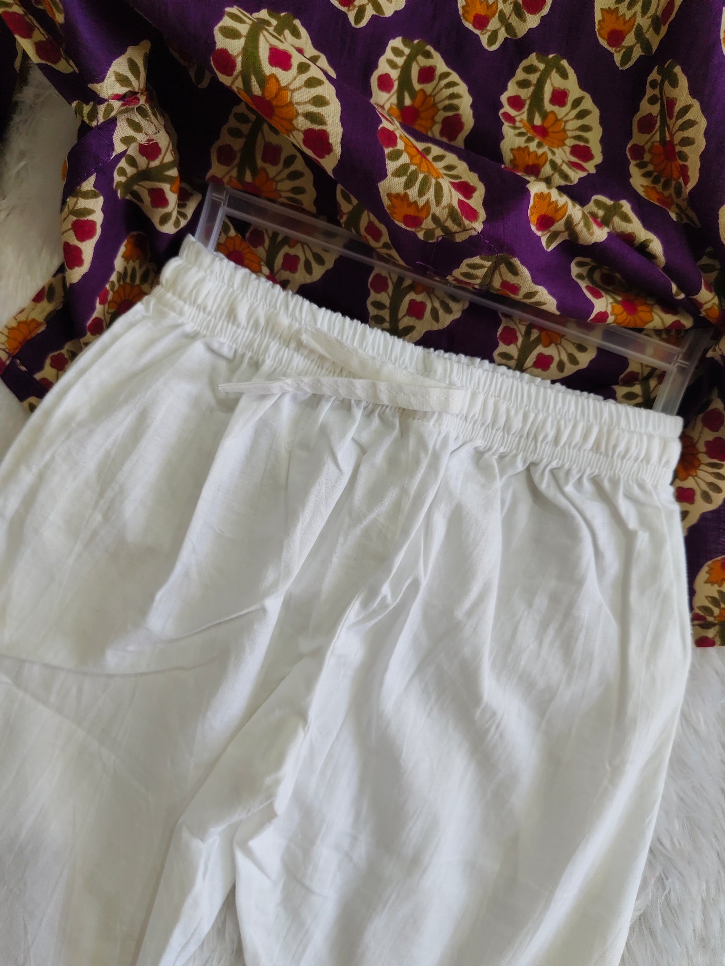 Violet Blossom kurta set
