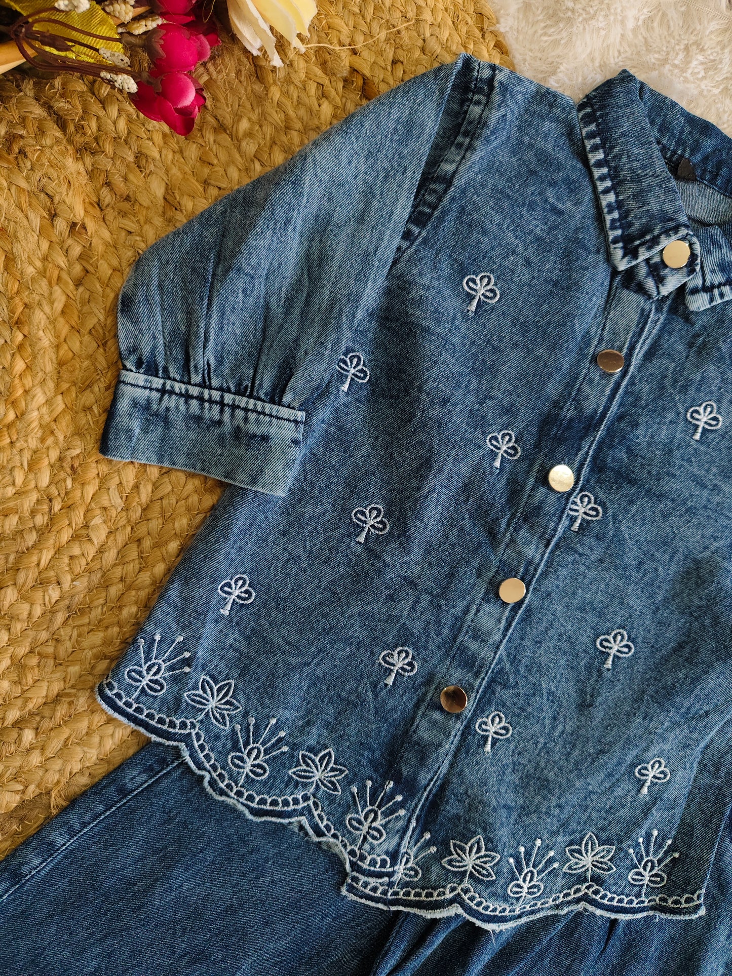 Denim Bloom Co-ord set