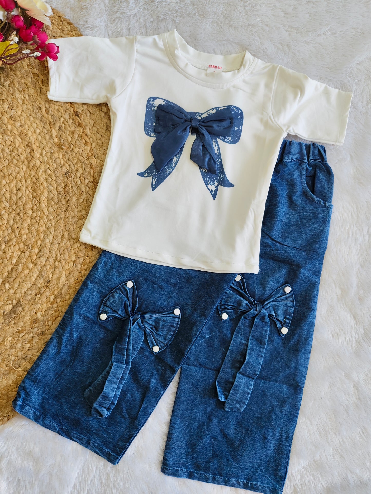Denim Bow Belle set