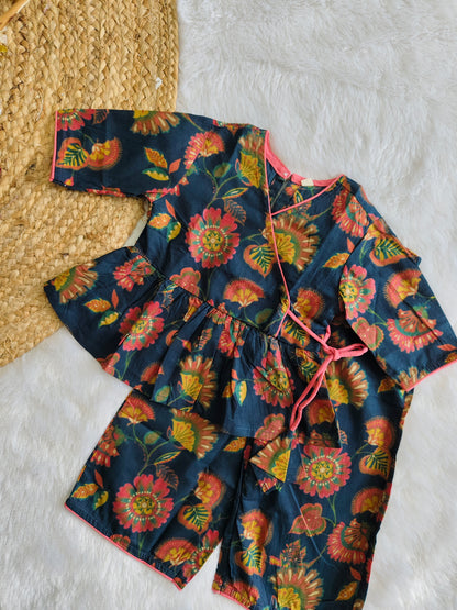Navy Floral Fiesta