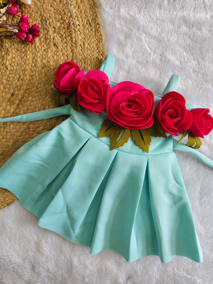 Mint Rose Blossom frock