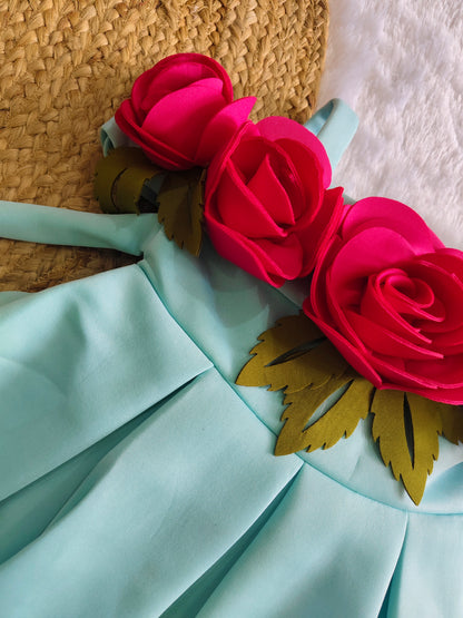Mint Rose Blossom frock