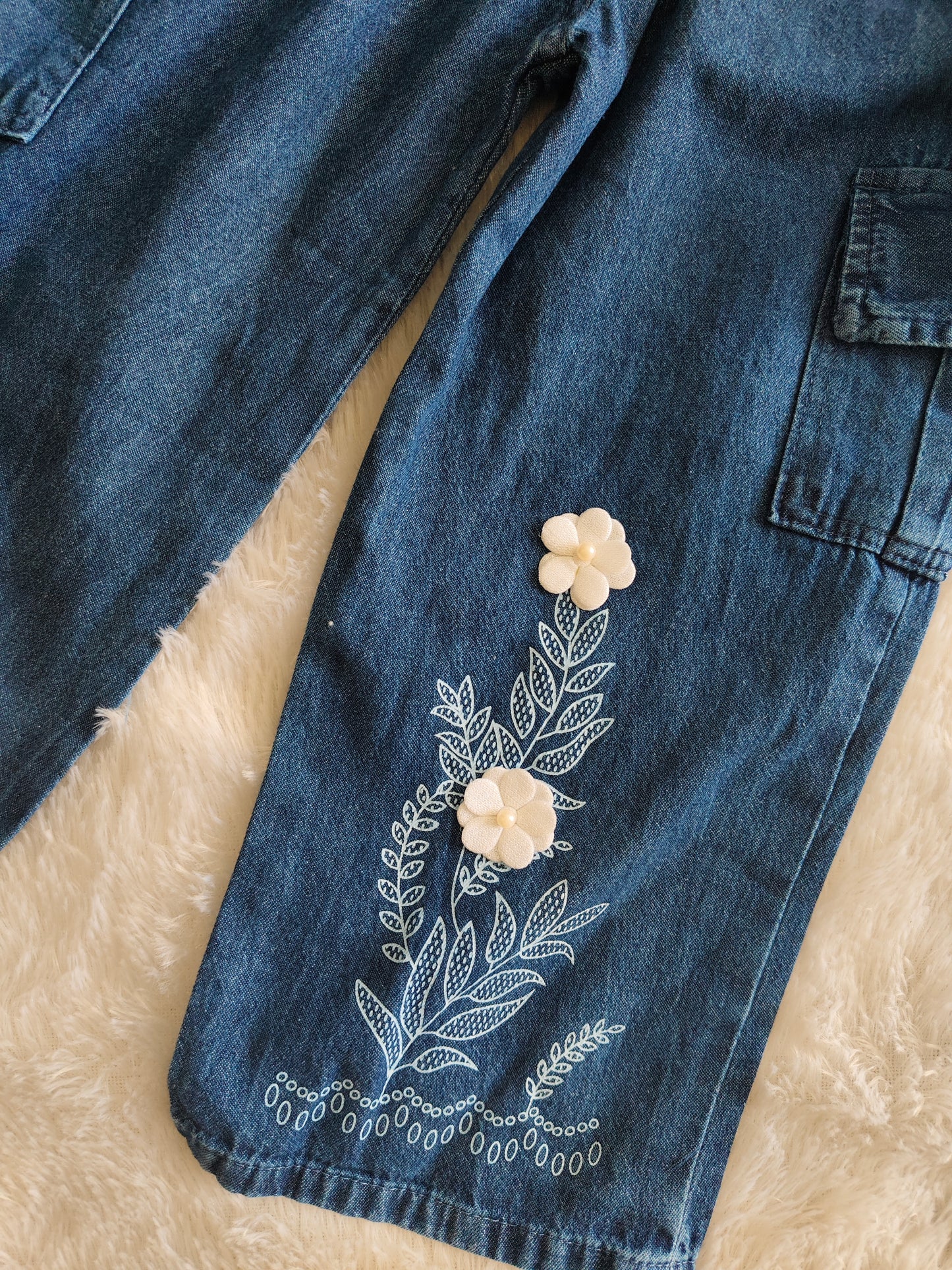 Botanical Denim Two-Piece set
