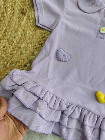 Purple polo dress