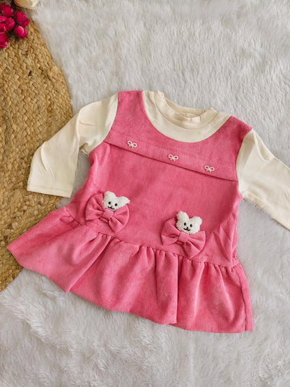 Teddy & Bow Pink Frock