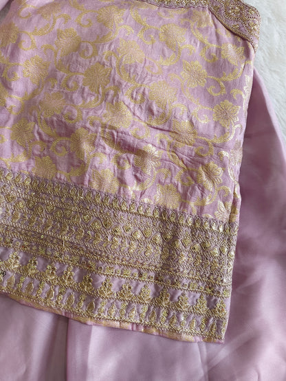 Lavender Zari Glam set
