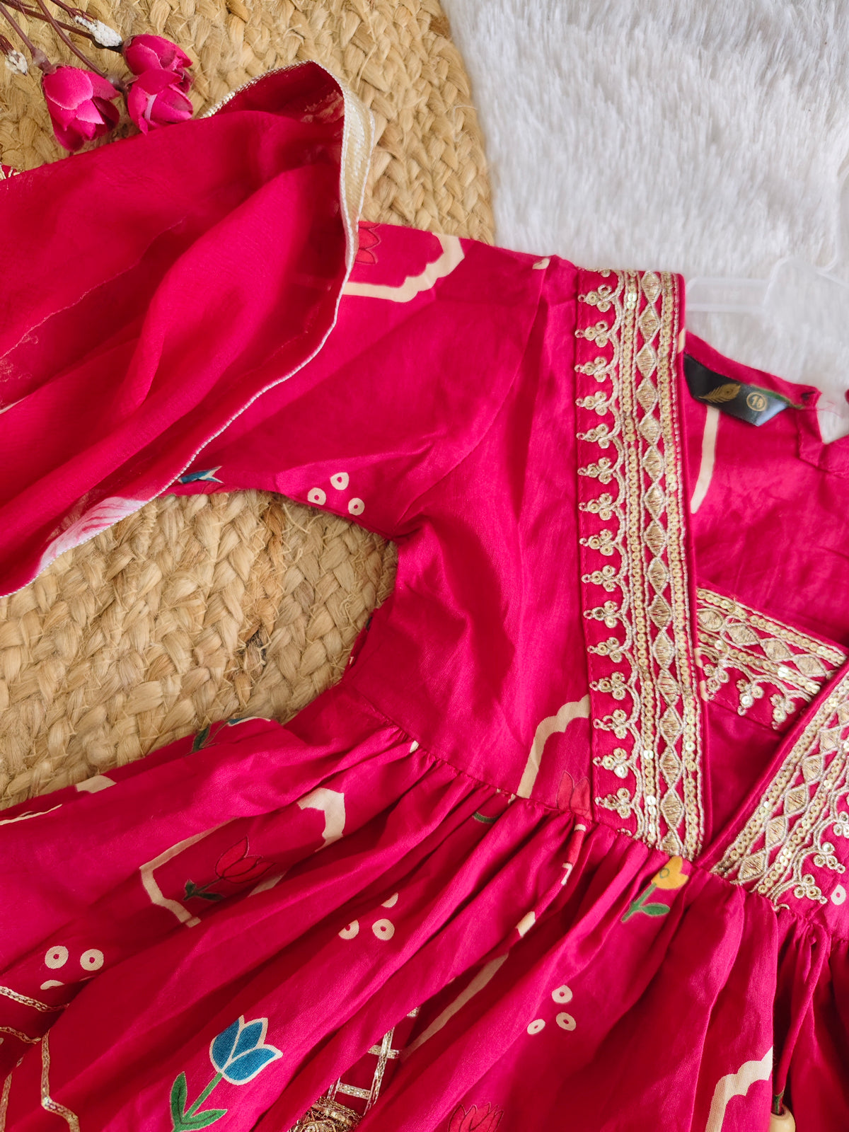 Bandhani Glow Peplum Set