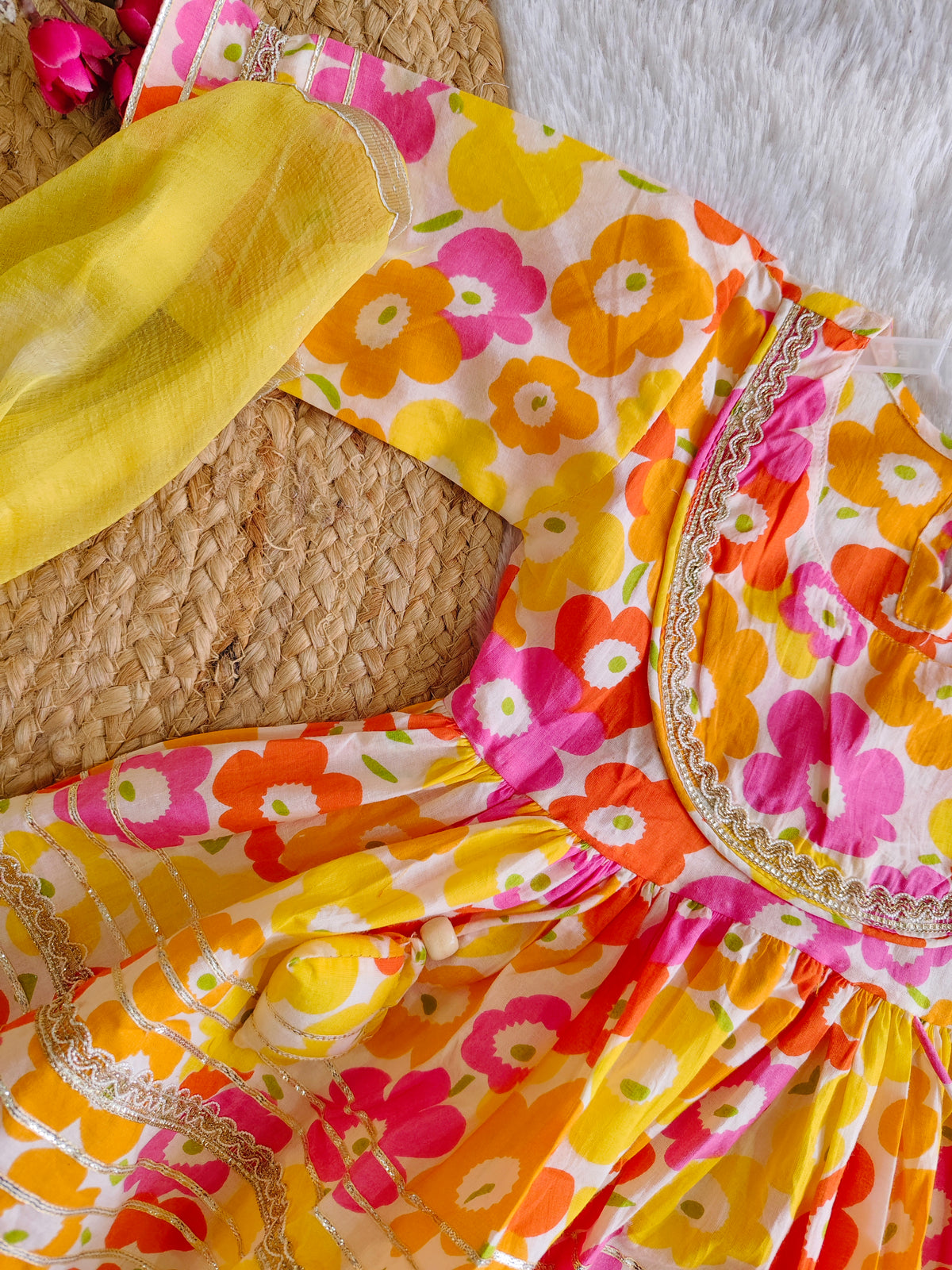 Phoolwari bloom ethnic Set