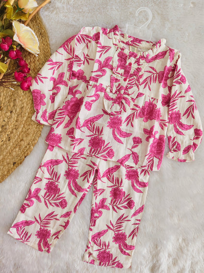 Rosy Gardenia Co-ord