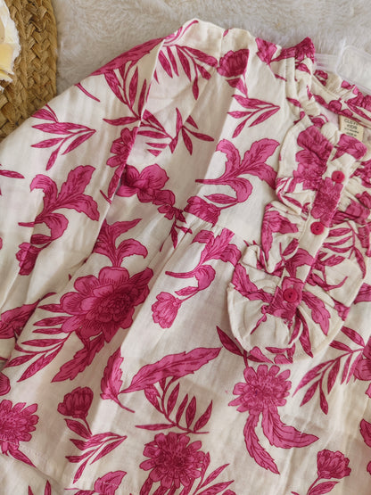 Rosy Gardenia Co-ord